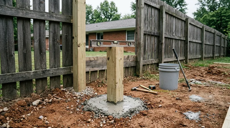 Fence Post Repair & Replacement Lexington